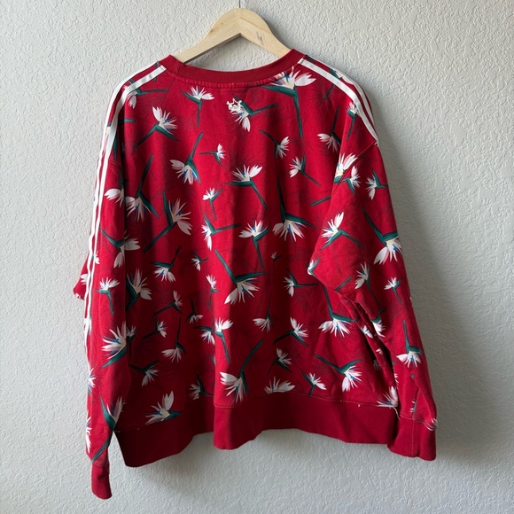 Adidas x Thebe Magugu Red and White Crewneck - Picture 2 of 6